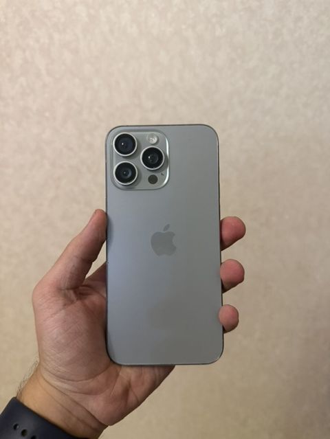 IPhone 15 Pro Max, 256 GB, Gümüşü, Face ID — Bakı