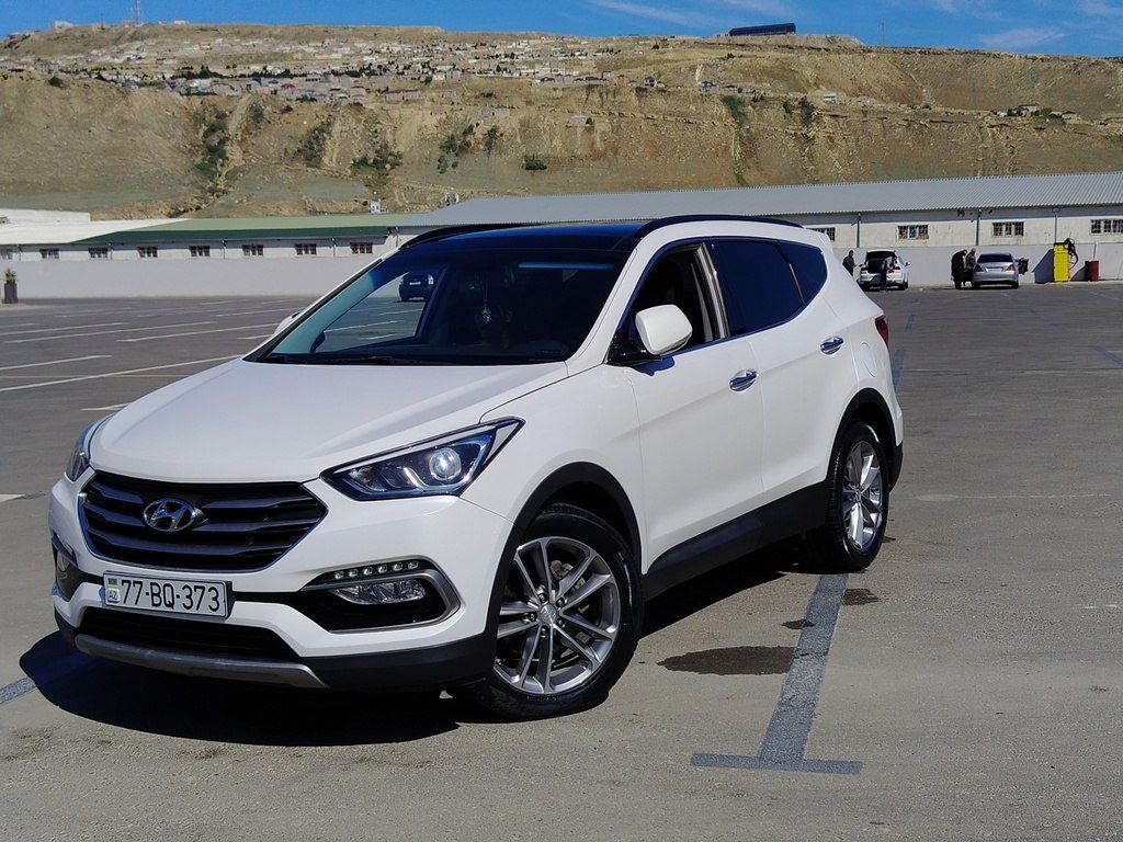 Hyundai Santa Fe, 2.0 L, 2015 il, 199 000 km 77-BQ-373 — Avtomobillər, Bakı (8)