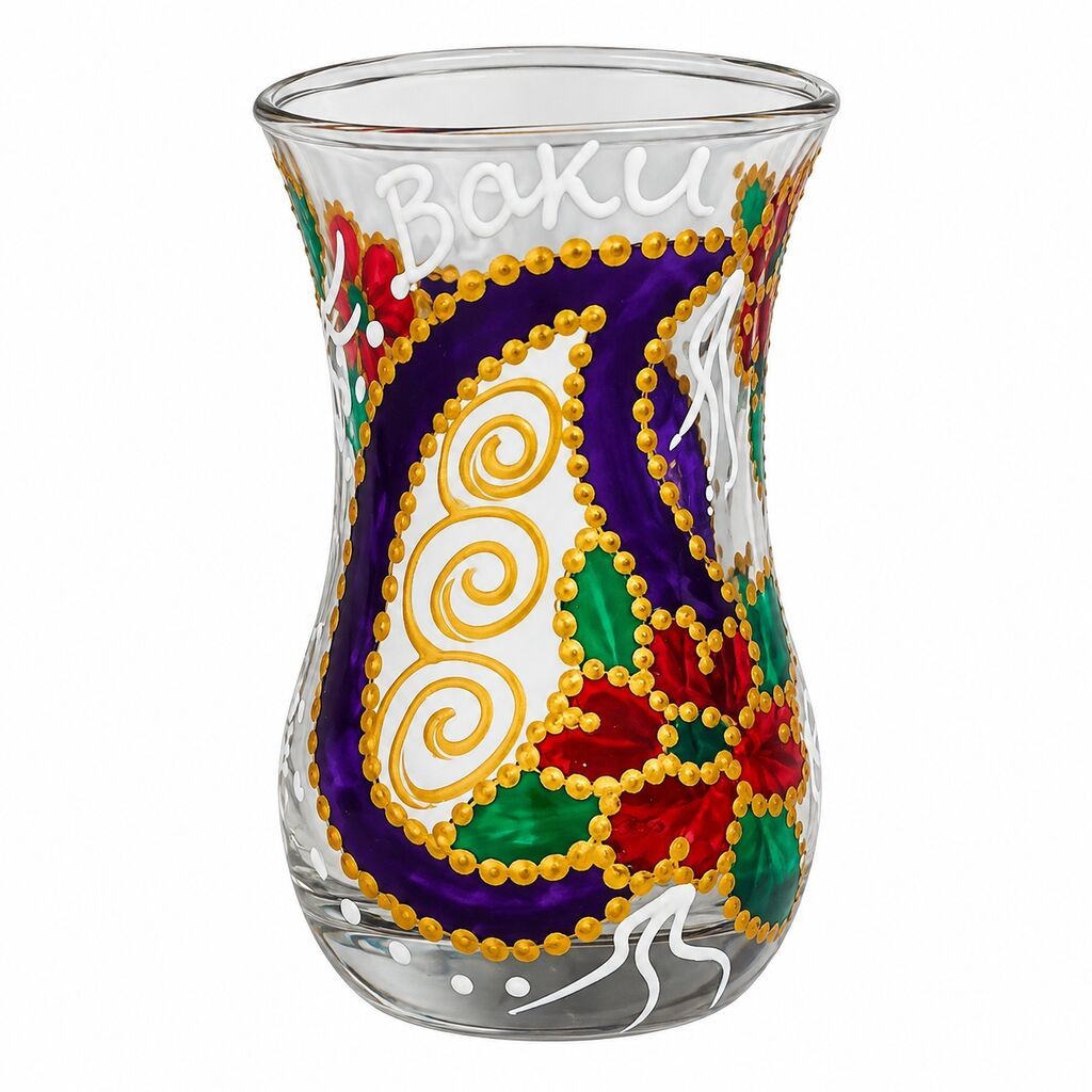 Çay dəsti, Şüşə, 6 nəfərlik, Türkiyə — Süfrə qabı, Bakı (6)