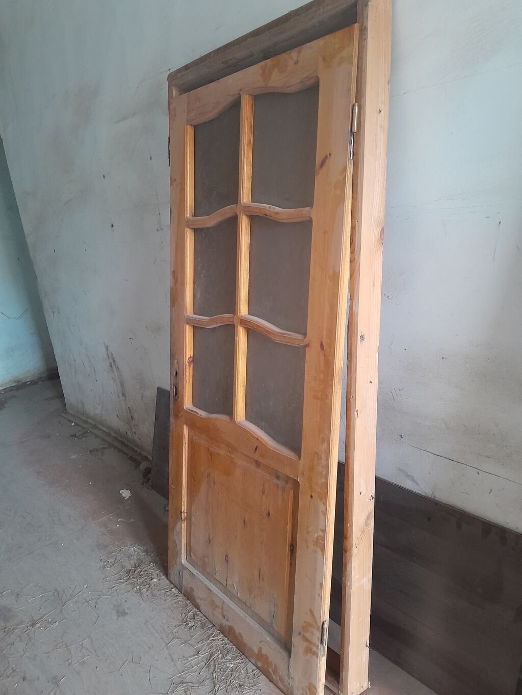 Yataq otağı üçün İşlənmiş Otaq qapısı Çərçivə ilə, Zəmanətsiz, Ödənişli quraşdırma, Ünvandan götürmə — Pəncərələr, qapılar, balkonlar, Bakı (2)