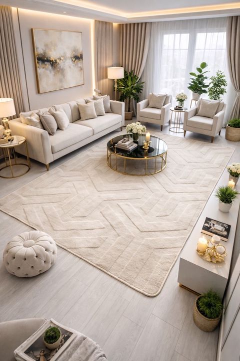 Xalça Lux, 100x150 sm, maqnitli, bej — Bakı