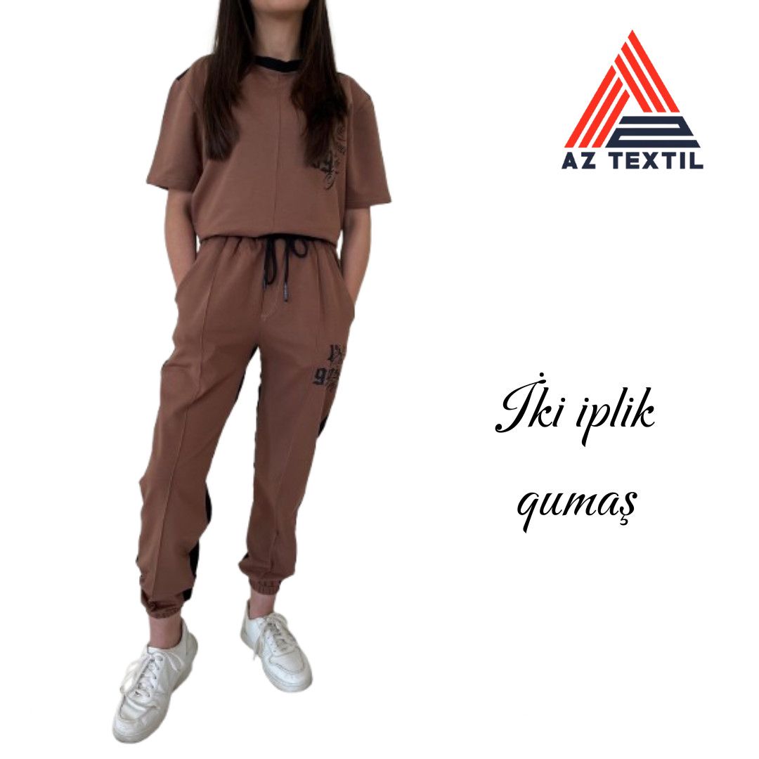 Qadınlar üçün idman kostyumu 5824, qəhvəyi/qara, XL ölçü — Mallar, Bakı (3)