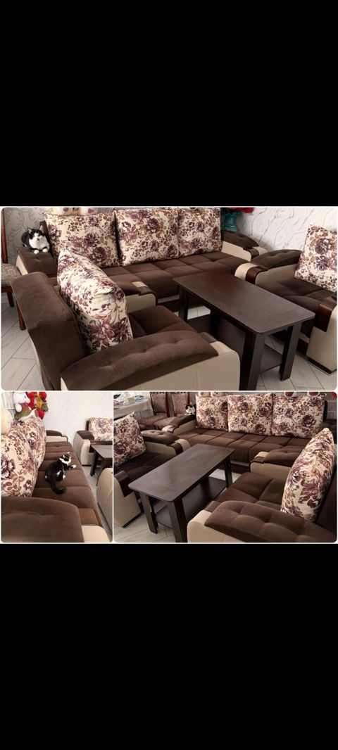 İşlənmiş, Divan, 2 kreslo, Bazalı, Açılan — Bakı