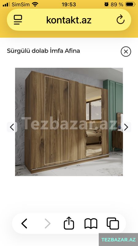 Təzə kimi — Saxlama mobilyası, Xırdalan