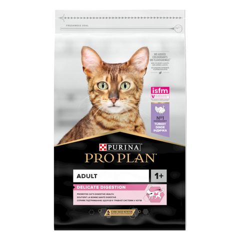 Quru yem Pro Plan Delicate pişiklər üçün hindquşu ilə, 500 q, Çəki ilə — Bakı