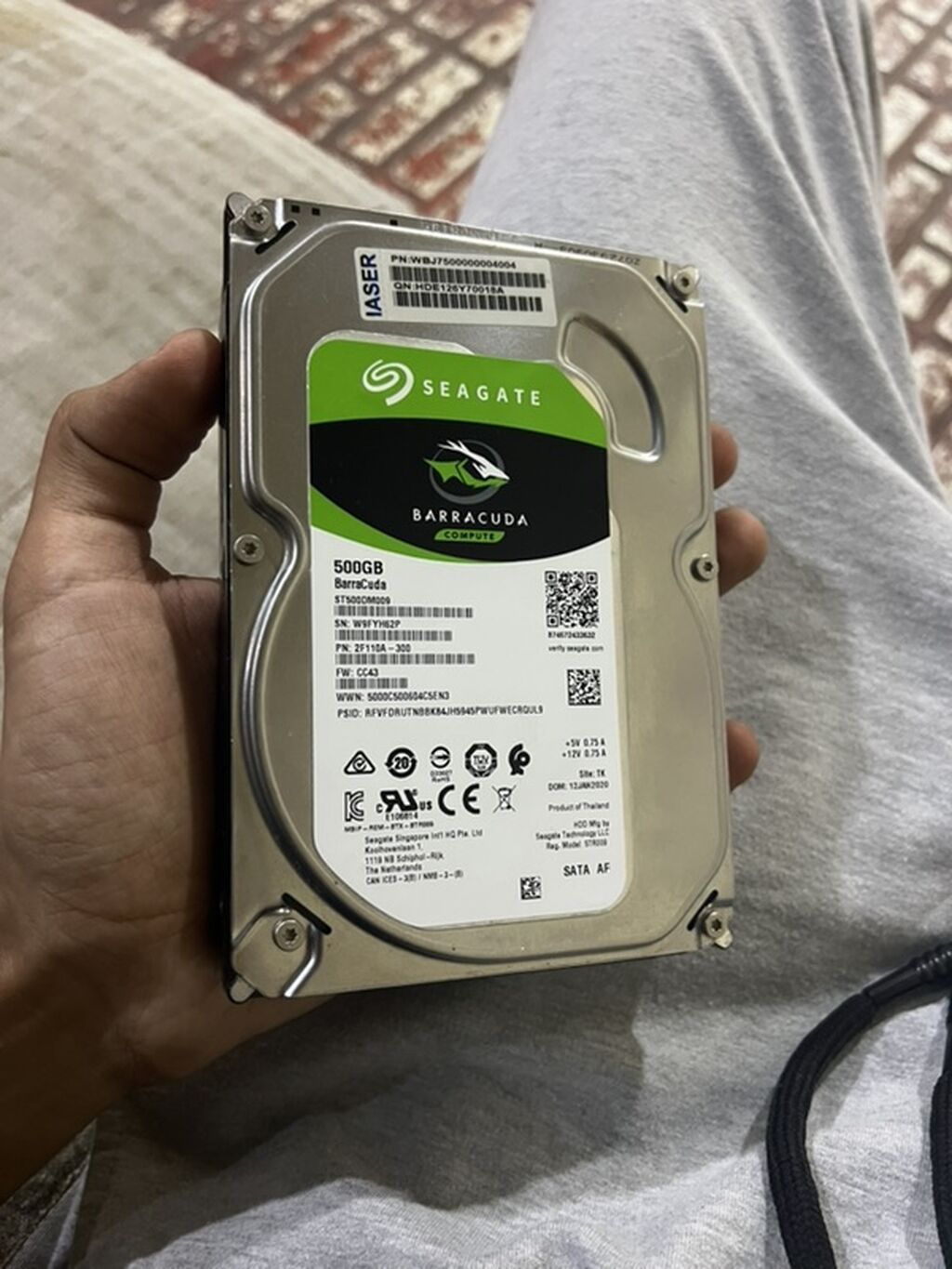 Seagate BarraCuda Compute 3.5" HDD - Tutum: 500 GB - Model — Sabit diskləri, Astara