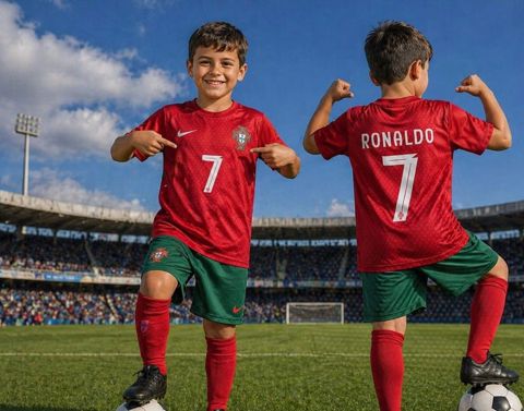 Oğlanlar üçün futbol dəsti eu006 VC_2415458, neylon, 11 yaş, qırmızı — Bakı