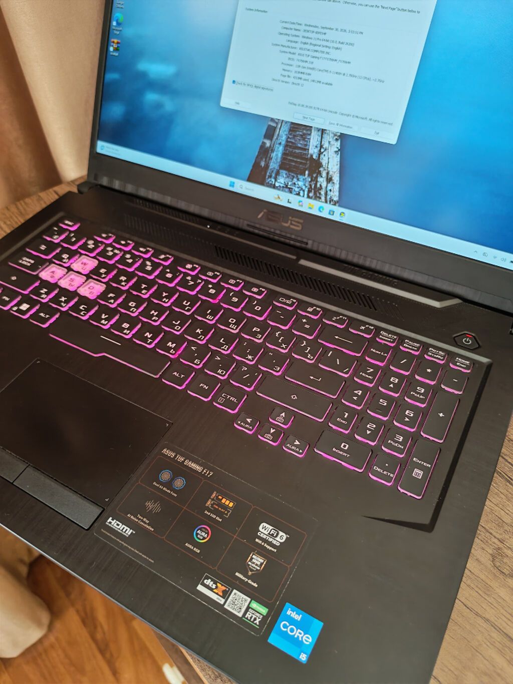 Asus Tuf Gaming F17 Intel Core i5 11400H 16GB RAM 512 GB SSD — Asus, Bakı (10)