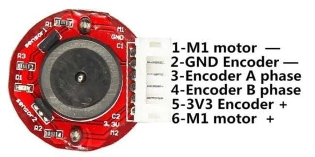 12V 450RPM – Enkoderli 25mm Reduktorlu DC Motor Silindrik fırçalı DC — Transmissiya, Bakı (4)