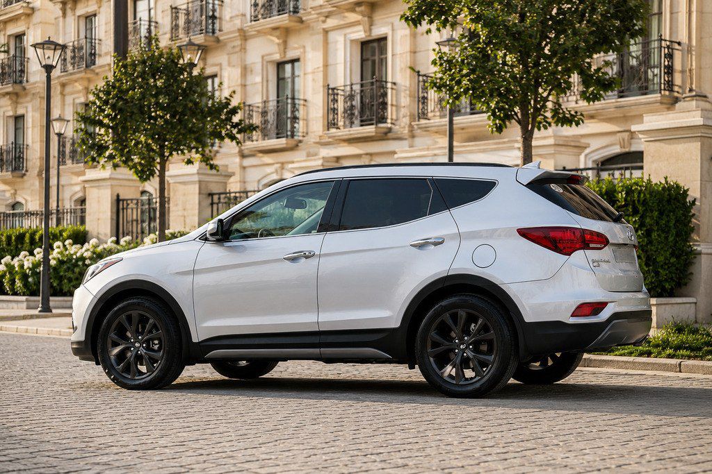 Hyundai Santa Fe, 2.0 L, 2017 il, 65 000 km — Avtomobillər, Bakı (3)