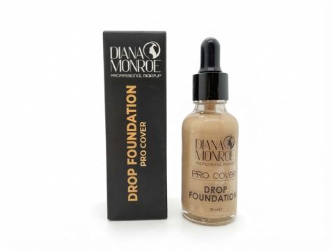 Tonal krem Diana Monroe Pro Cover Drop Foundation 02 Beige, 30 ml — Bakı