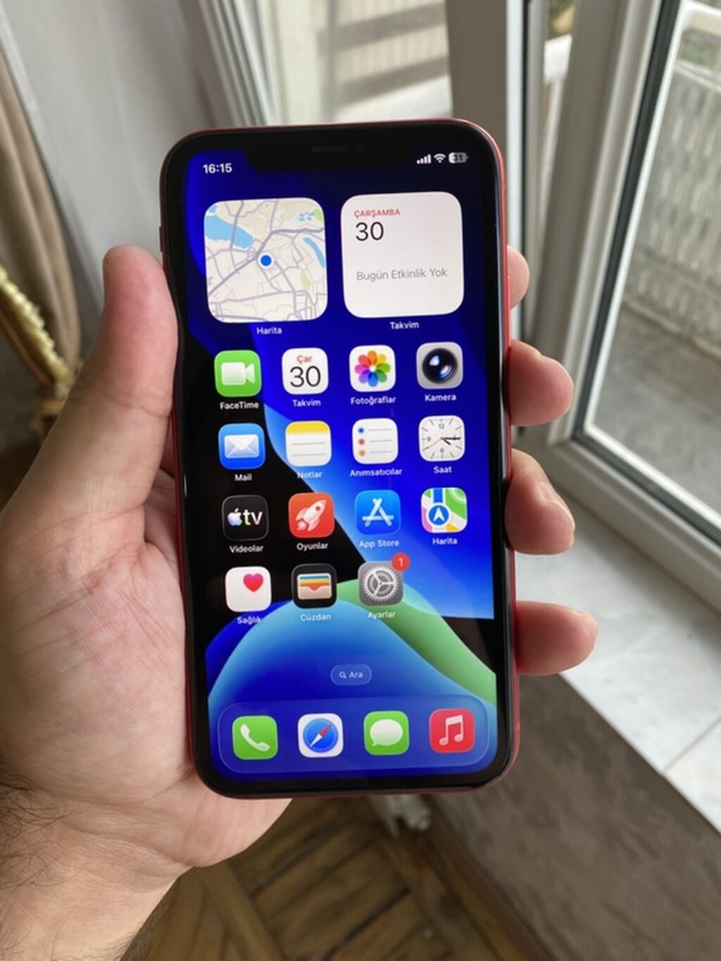 IPhone 11, Qırmızı, Simsiz şarj — Apple iPhone, Bakı (5)