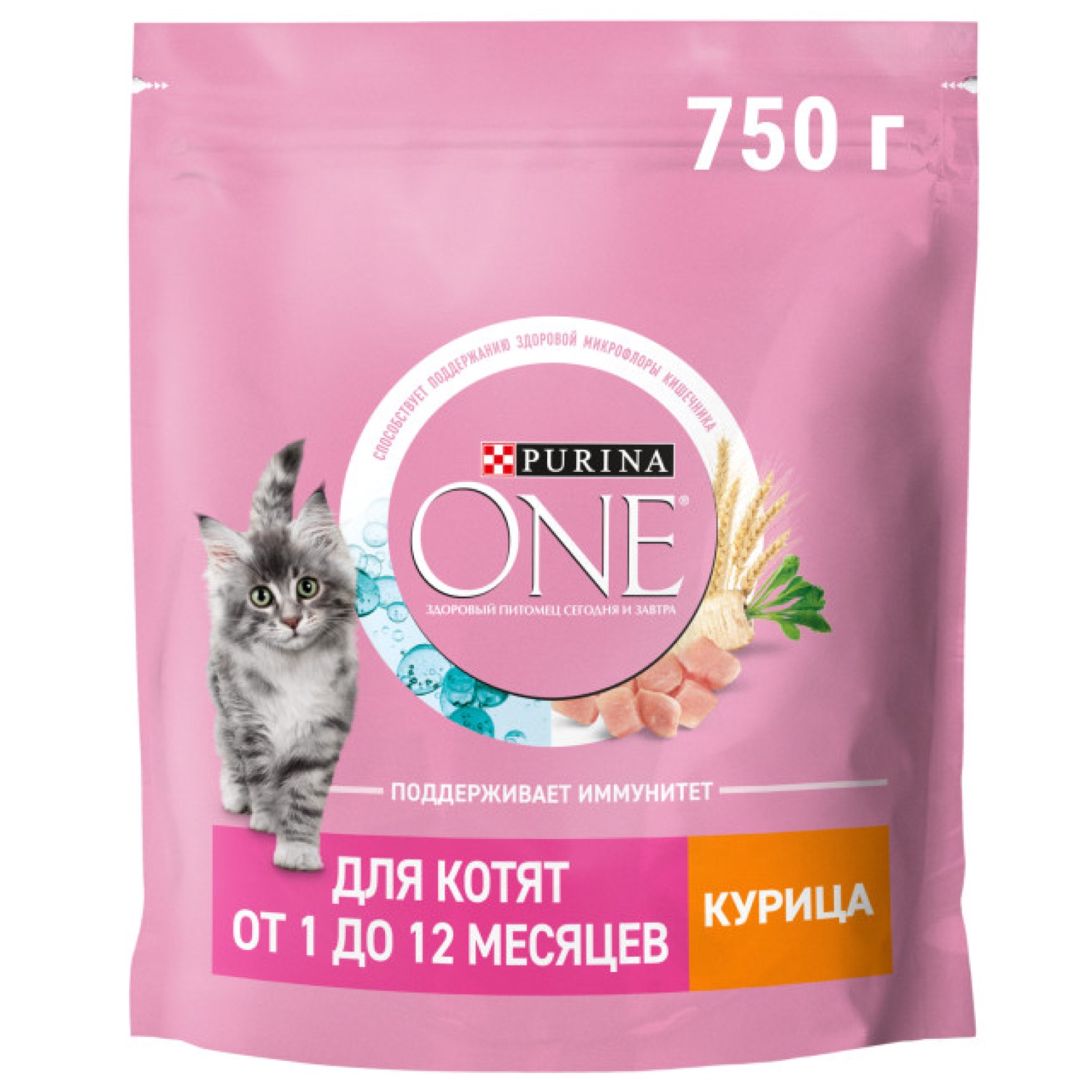 Quru pişik yemi toyuq və taxıl ilə Purina One 750 q — Mallar, Bakı