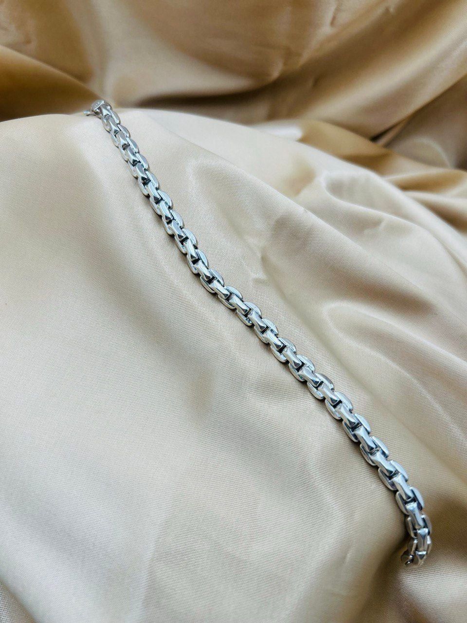 Gümüş zinət qolbağı Icebella 162, kişilər üçün, 925 əyyar, 23 sm - ICEBELLA_162 — Mallar, Bakı