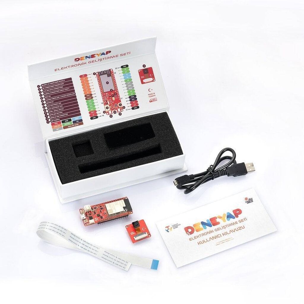 Deneyap Elektronik İnkişaf Dəsti Qutunun içindəkilər: - Deneyap Kart — Video kamera, Bakı (2)
