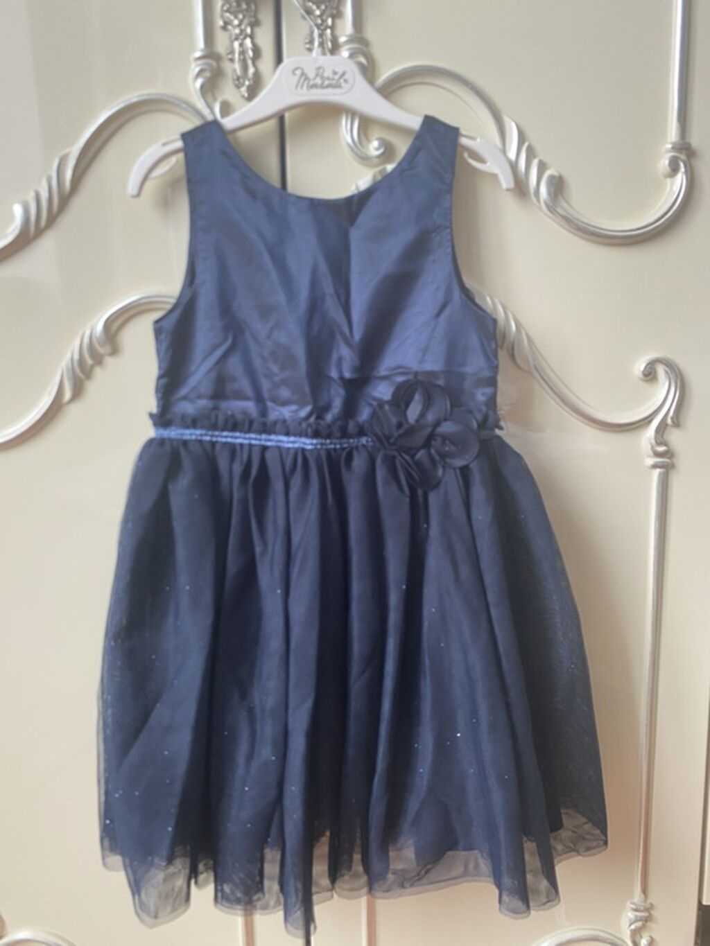 H&M 5-6 Qız uşaqları üçün şık tünd göy (lacivərd) don. - Model — Qızlar üçün köynək və sarafan, Gəncə