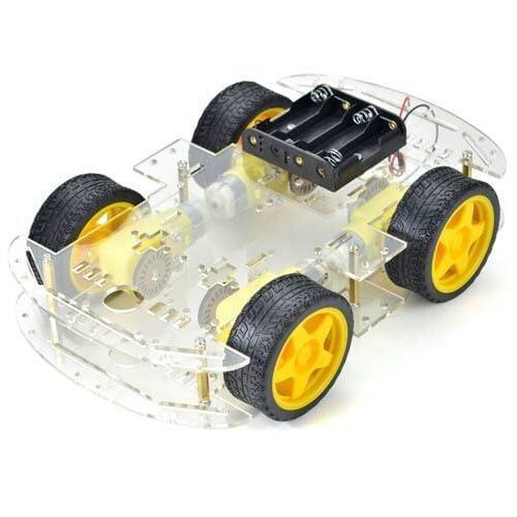 4WD Çoxməqsədli Mobil Robot Platforması – Şəffaf Uyğun qiymətə — Oyuncaq figuraları, Bakı (2)