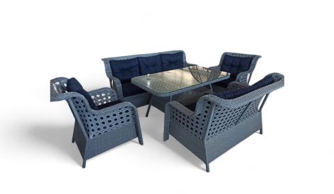 Bağ üçün mebel dəsti Jozefina 7 Grey — Bakı