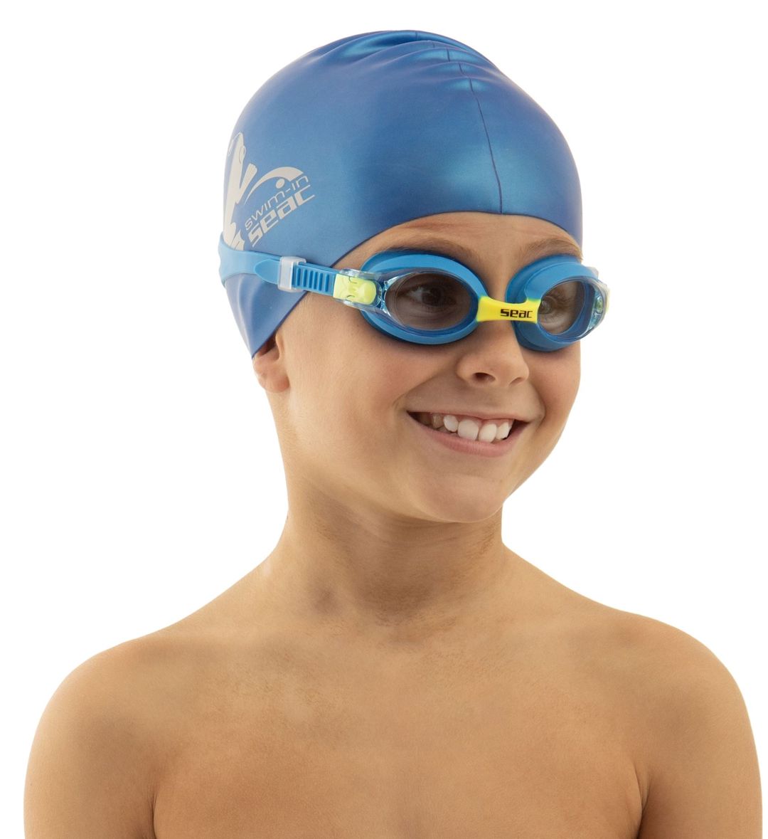 Uşaqlar üçün üzgüçülük eynəkləri Seac Sub Bubble Blue — Mallar, Bakı (2)