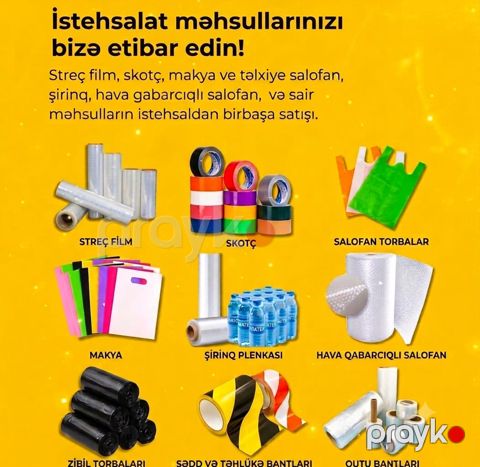 Polietilen məhsulların ıstehsalı — Bakı