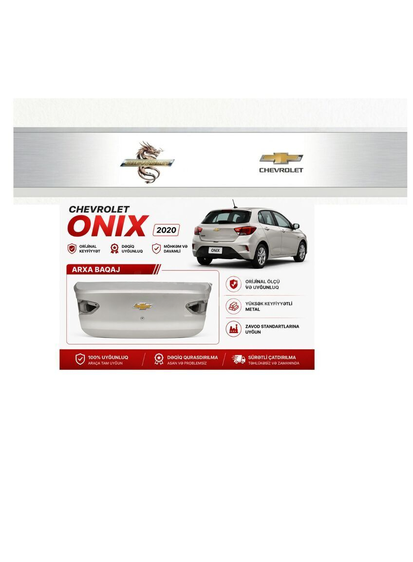 Arxa baqaj qapısı Chevrolet Onix 2020 — Kuzov hissələri, Bakı (2)