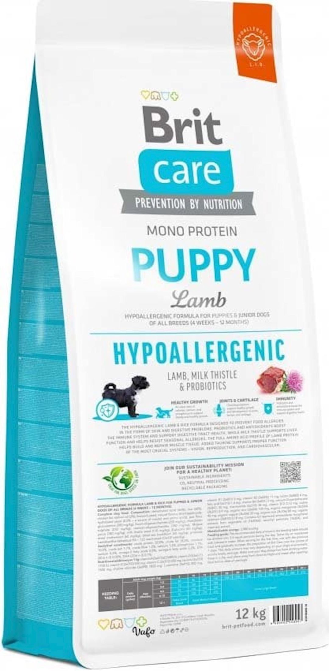 Quru yem Brit Care Hypoallergenic, küçüklər üçün, quzu əti və düyü ilə, 12 kq — Mallar, Bakı (2)