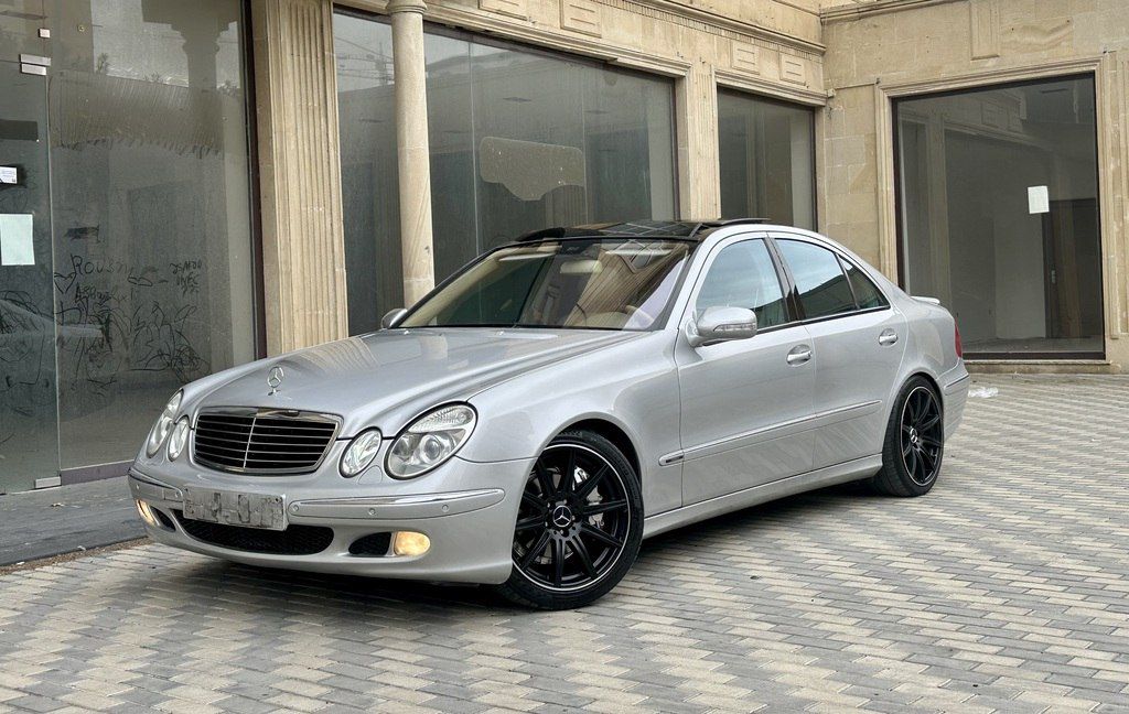 Mercedes E 240, 2.6 L, 2002 il, 318 000 km — Avtomobillər, Bakı (5)