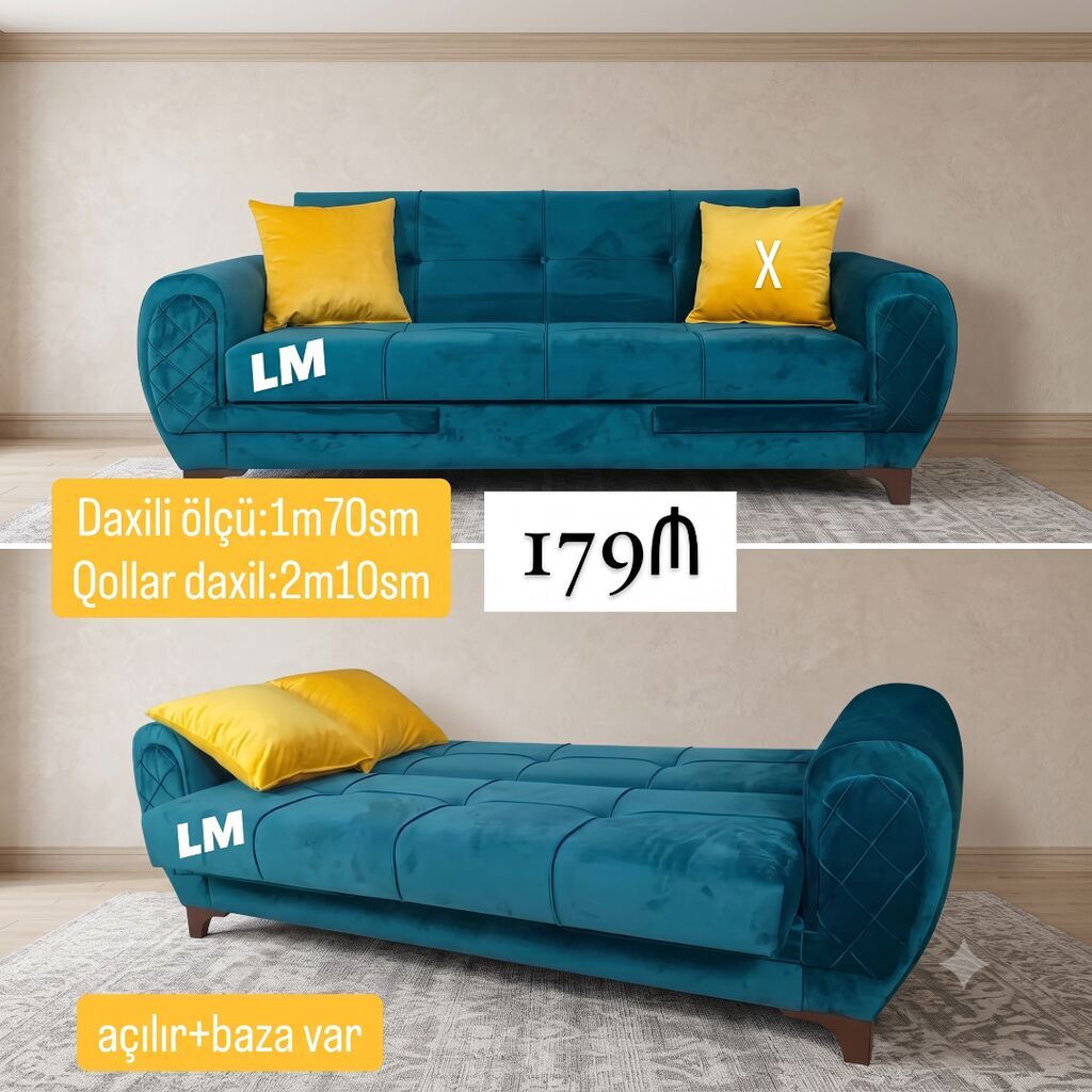 Divan Endirimlə Qiymət 179 Yeni və sifarişlə Kitab kimi — Divanlər, Bakı (2)