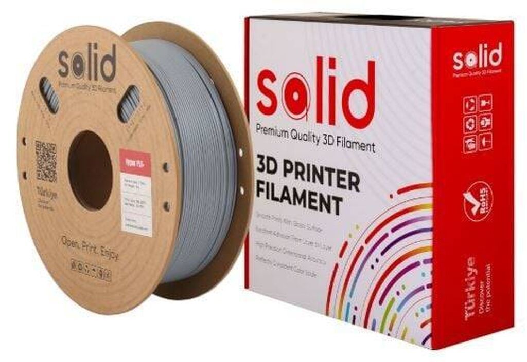 Solid Filament Hyper PLA+ Boz – 1 kq Yeni nəsil Solid Hyper PLA — İstehlak malları və aksesuarlar, Bakı (4)