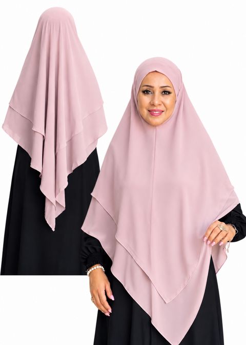 Hicab, şifon, açıq çəhrayı, One size — Bakı