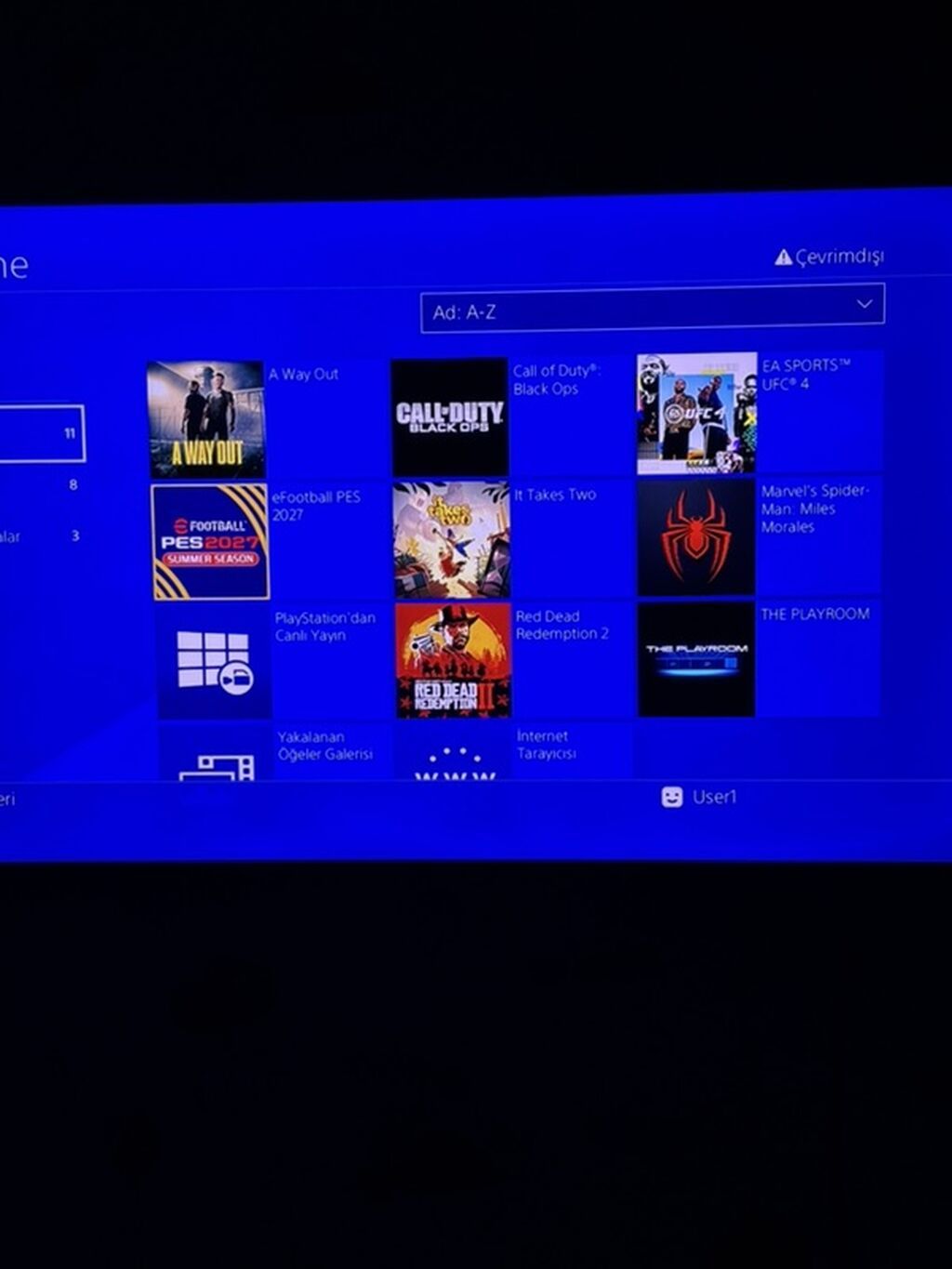 Sony PlayStation 4 Slim oyun konsolu PS4 Slim – İdeal vəziyyətdə — Oyun konsolları, Gəncə (5)