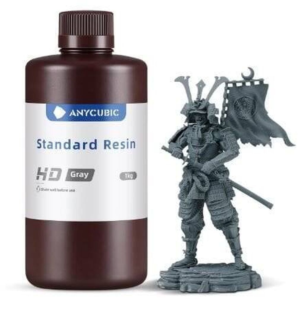Anycubic Standard Reçine HD Boz – 1 kq Resin texnologiyalı 3D — Rənglər və vernik, Bakı