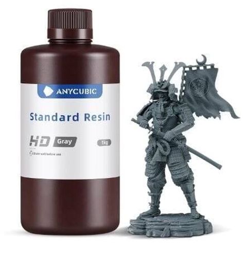 Anycubic Standard Reçine HD Boz – 1 kq Resin texnologiyalı 3D — Bakı