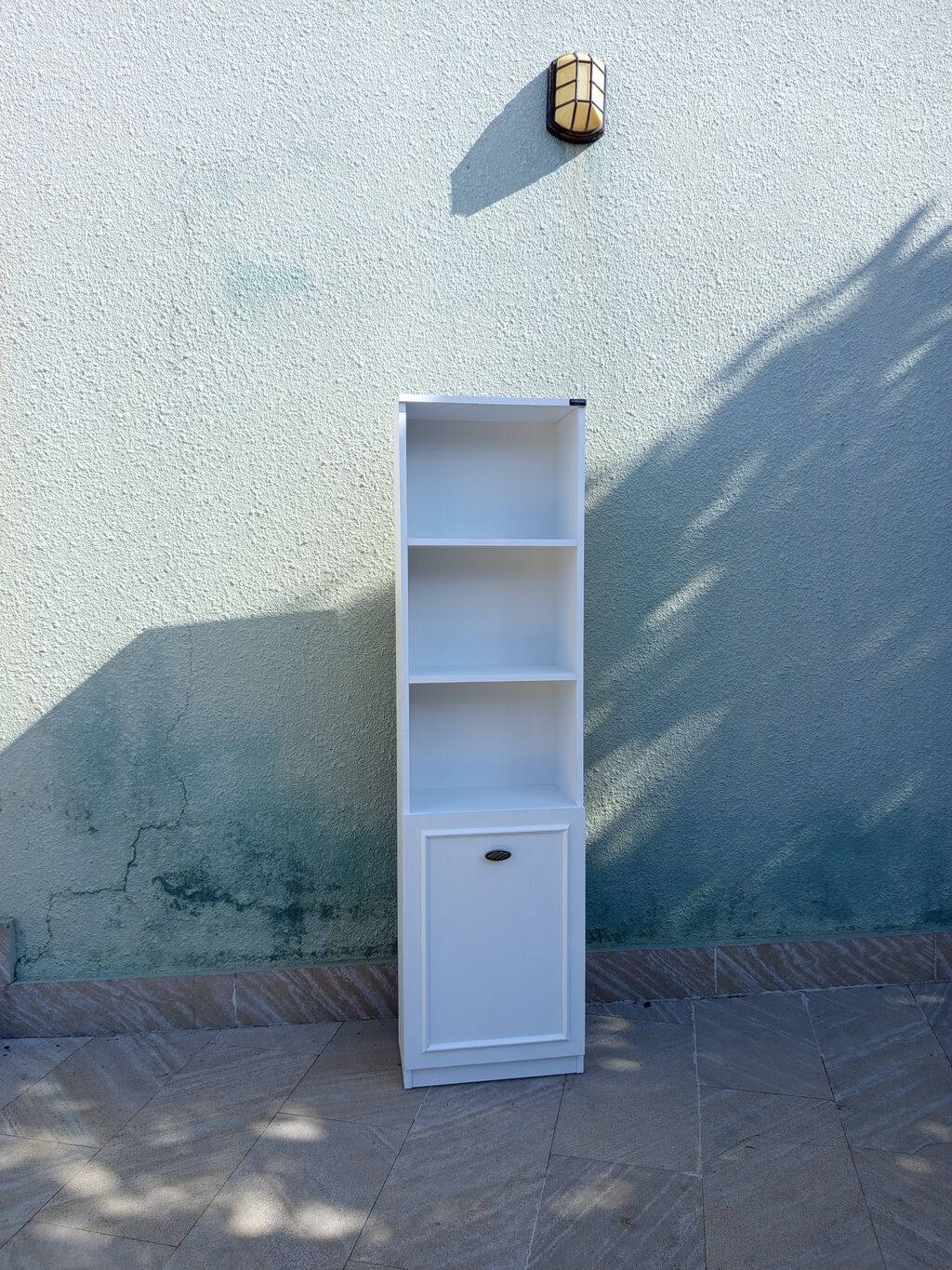 Ağ rəngli çoxfunksiyalı rəfli dolab – cəmi 90 AZN Ölçü: 183 49 — Rəflər, Mehdiabad (3)