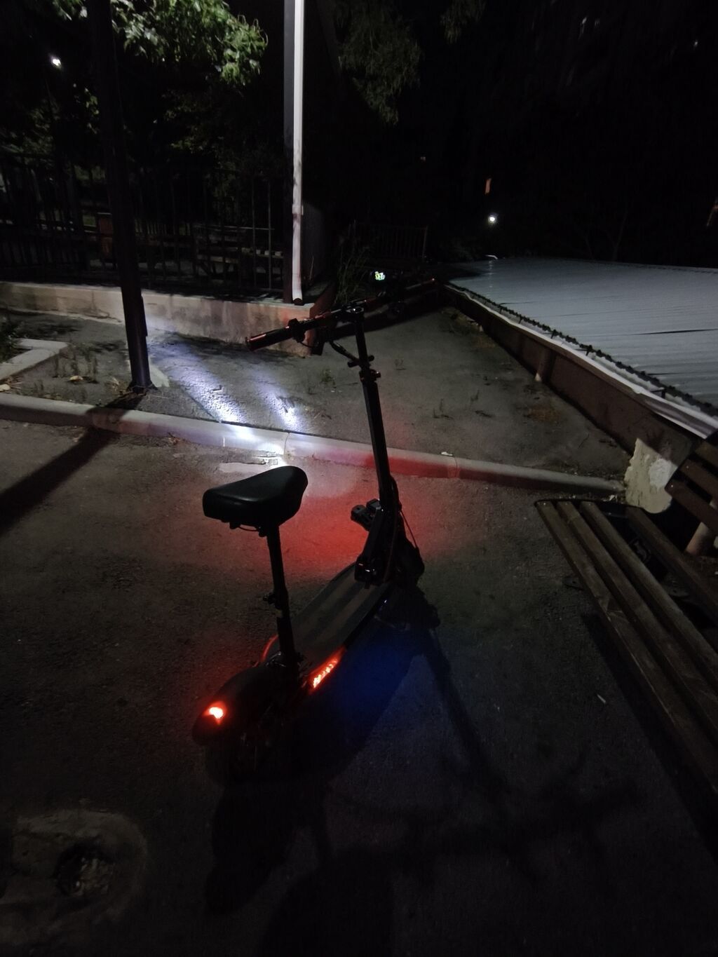 Elektrikli skuter – oturacaqlı, güclü işıqlandırmalı şəhər modeli — Skuterlər, Bakı (4)