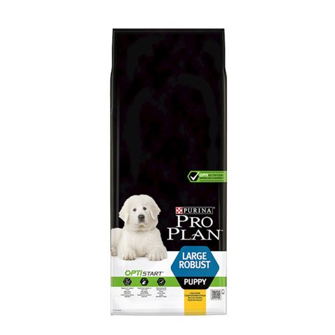 Quru yem Purina Pro Plan, güclü bədən quruluşuna malik iri cins balaları üçün, toyuq və düyü ilə, 12 kq — Bakı