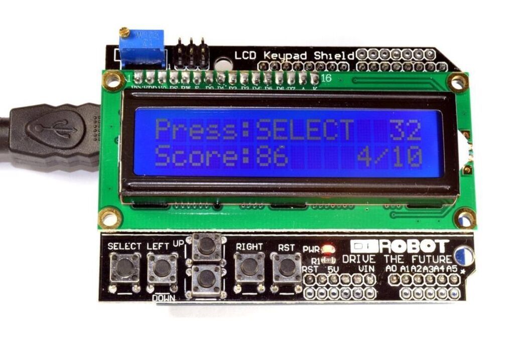 Arduino LCD və Klaviatura Shield 2x16 LCD ekran və 6 düyməli (5 — Klaviaturalar və siçanlar, Bakı (4)