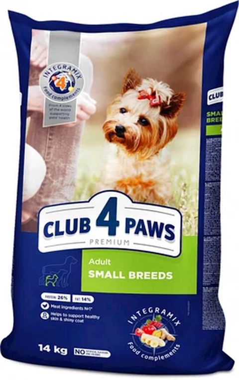 Quru yem Club 4 Paws kiçik cinslər üçün 14 kq — Bakı