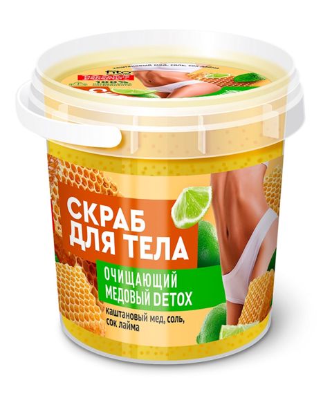 Təmizləyici bədən skrabı Fito Косметик Медовый Detox 155 ml — Bakı