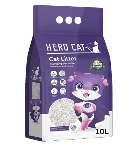 Topalanan doldurucu pişiklər üçün Hero Cat Lavender 10 L — Bakı