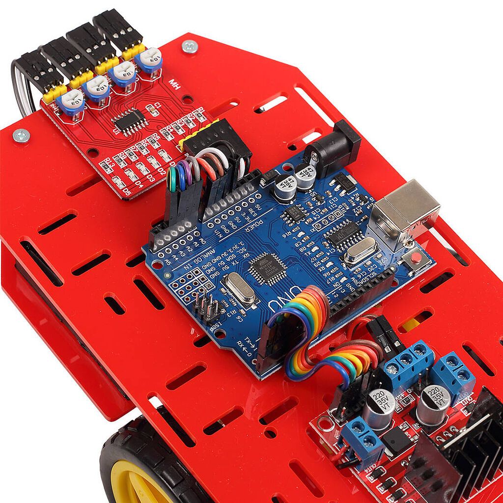 Arduino Xətt İzləyən Robot Dəsti – 3 sensorlu, ucuz və istifadəsi asan — Oyuncaq figuraları, Bakı (5)