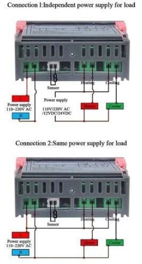 STC-1000 110-220V 10A LCD Ekranlı Temperatur Kontrol Modulu — Bakı