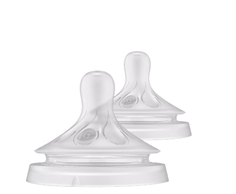 Qatı qidalar üçün əmzik dəsti Philips Avent SCY 966/02, silikon, 6+ ау, 2 əd — Bakı