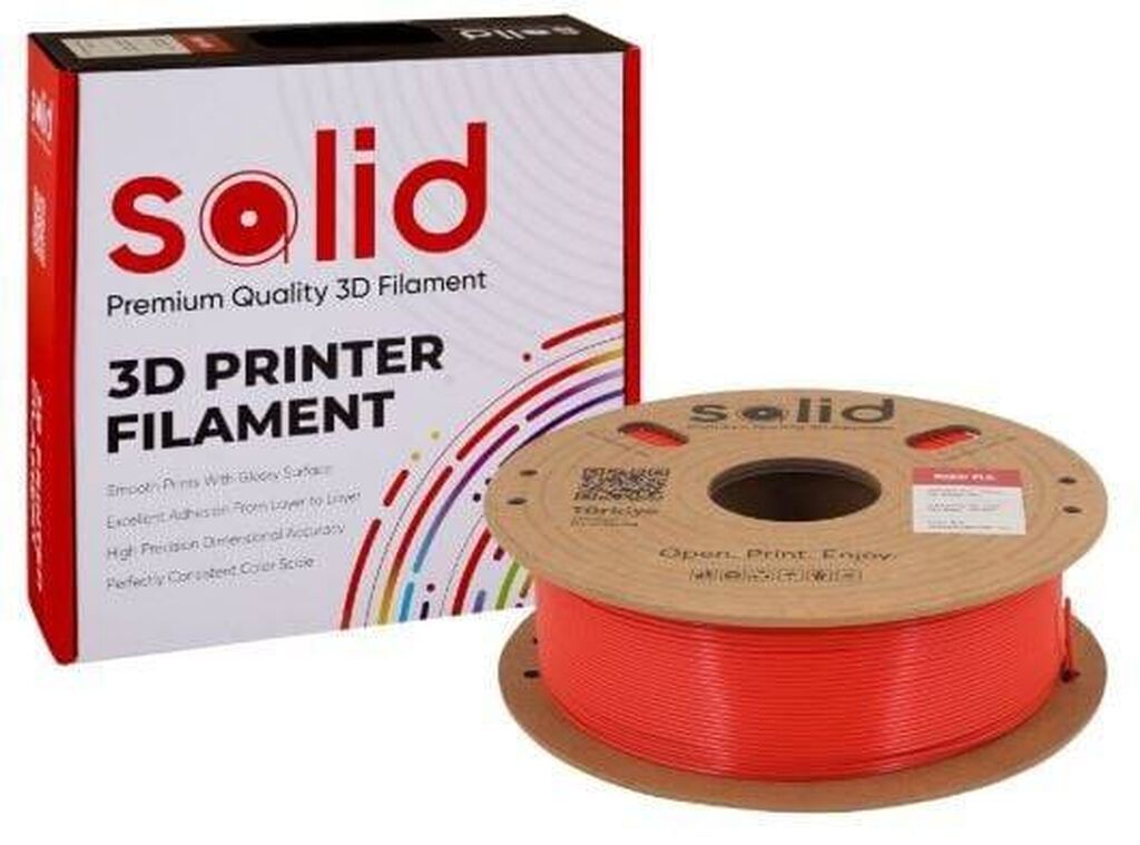 Solid Filament Hyper PLA+ Qırmızı – 1 kq Yüksək sürətli və sabit çap — İstehlak malları və aksesuarlar, Bakı (3)