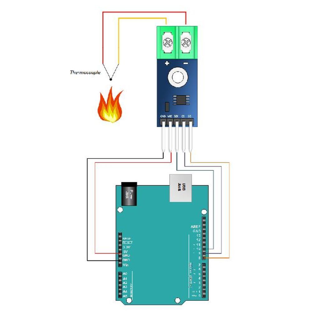 MAX6675 K-Növ Termokupl Sensor Seti Məhsul: MAX6675 termokupl — Avtomobil elektrikası, Bakı (2)