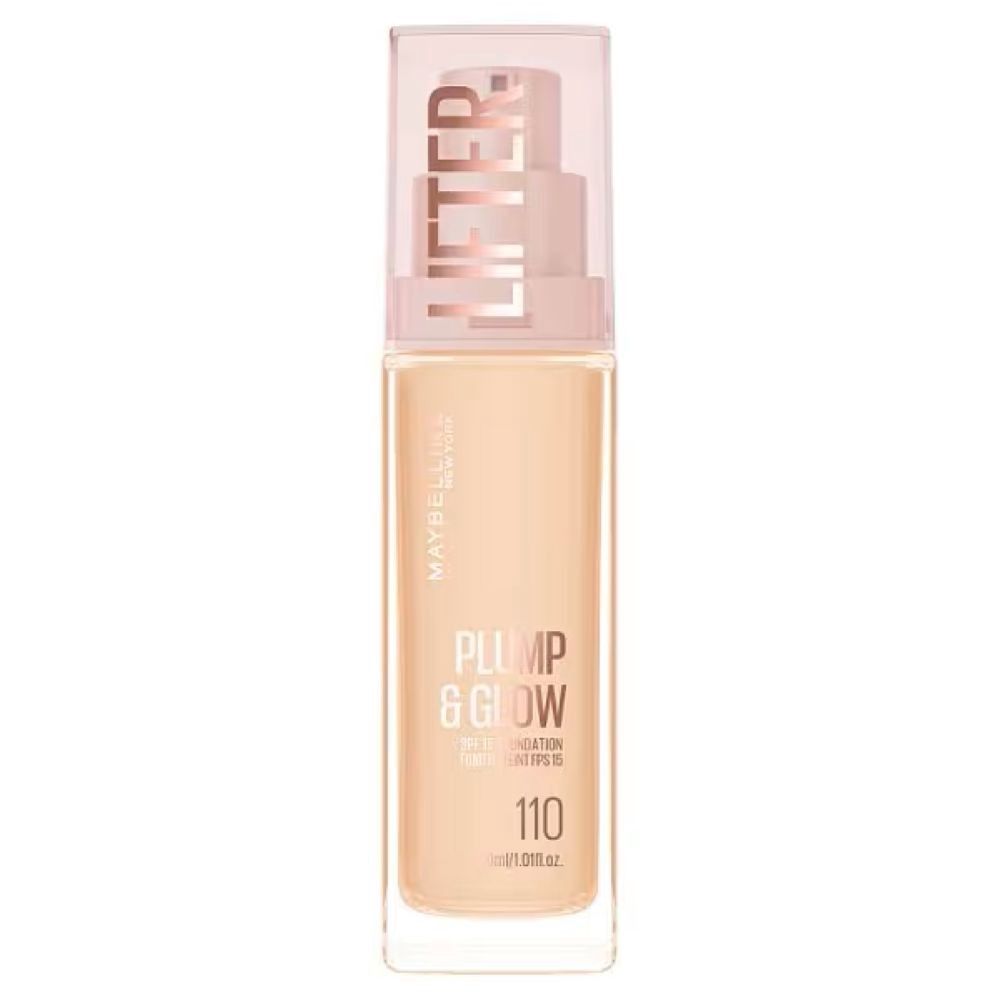 Tonal krem Maybelline Lifter Plump & Glow Foundation SPF15 New York ton 110, 30 ml — Mallar, Bakı