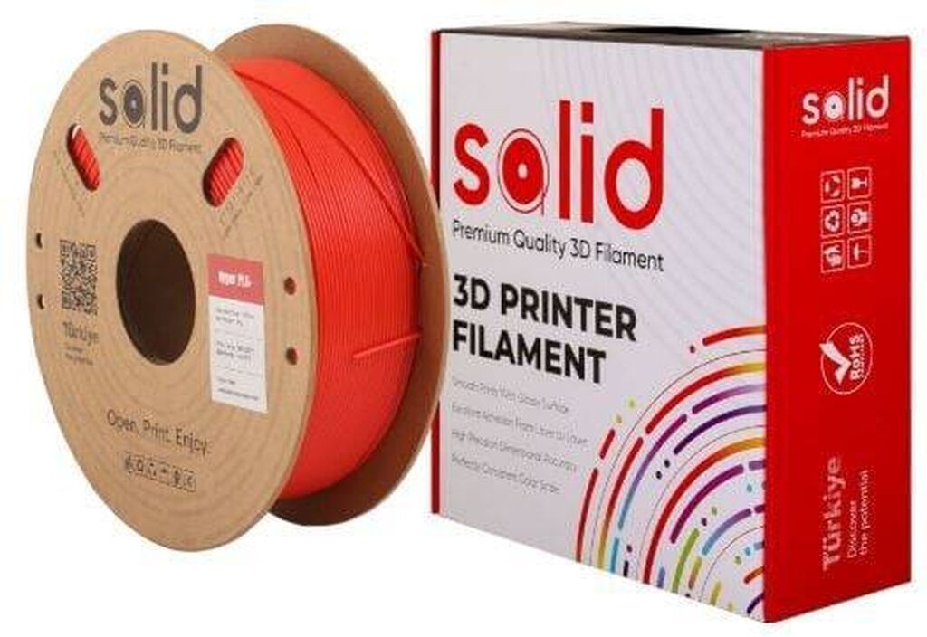 Solid Filament Hyper PLA+ Qırmızı – 1 kq Yüksək sürətli və sabit çap — İstehlak malları və aksesuarlar, Bakı (4)