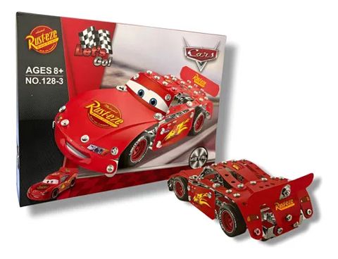 Metal konstruktor McQueen NO.128-3, 8+ yaş, qırmızı — Bakı