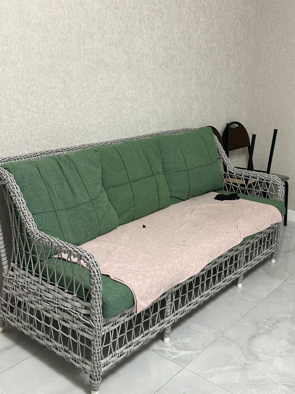 Bağ/tərəz verandası üçün rattan dəst Komplekt: - 1 ədəd üçnəfərlik — Mobilya dəstləri, Fatmayı (2)
