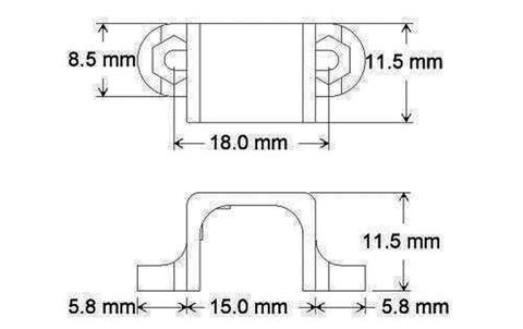 12mm Mikro Motor Tutucu – 2 ədəd Bu yığcam tutucu ilə Mikro Metal — Robotzade Azərbaycan — Dvigatellar